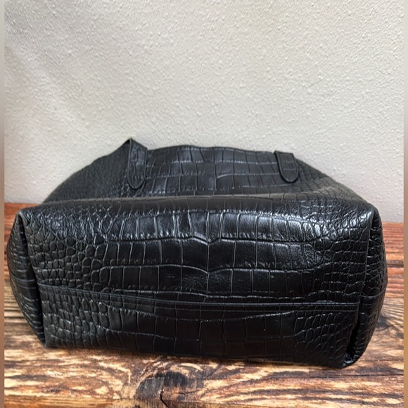Cuyana Croc-Embossed Structured Tote - Size Small - Picture 3 of 16
